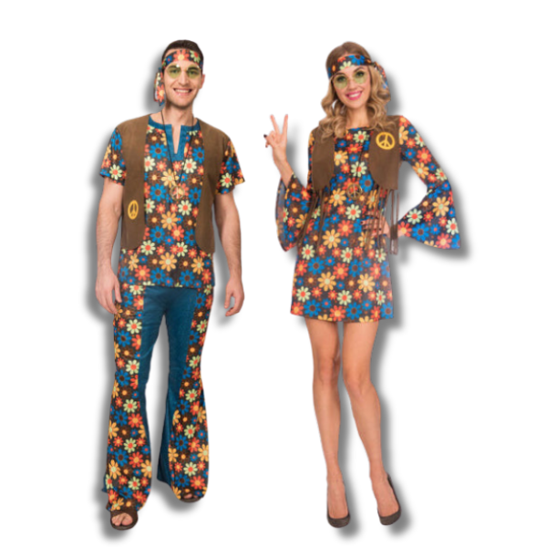 Hippie & Flower Power verkleedkleding en accessoires
