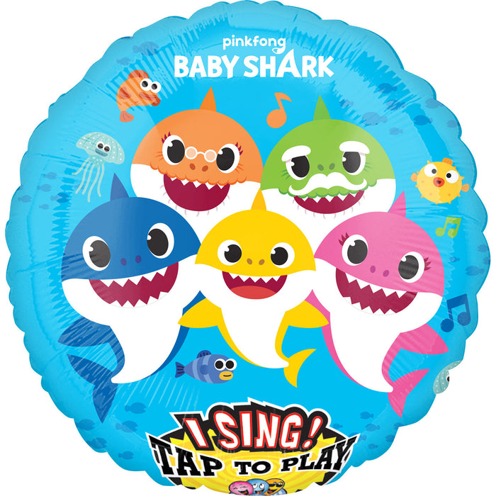 Folieballon Sing-A-Tune Baby Shark
