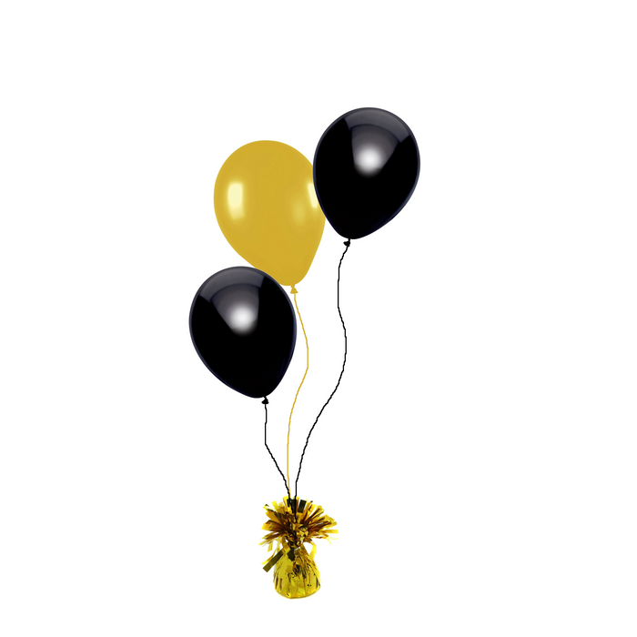 Helium trosje 3 ballonnen - kleuren naar keuze