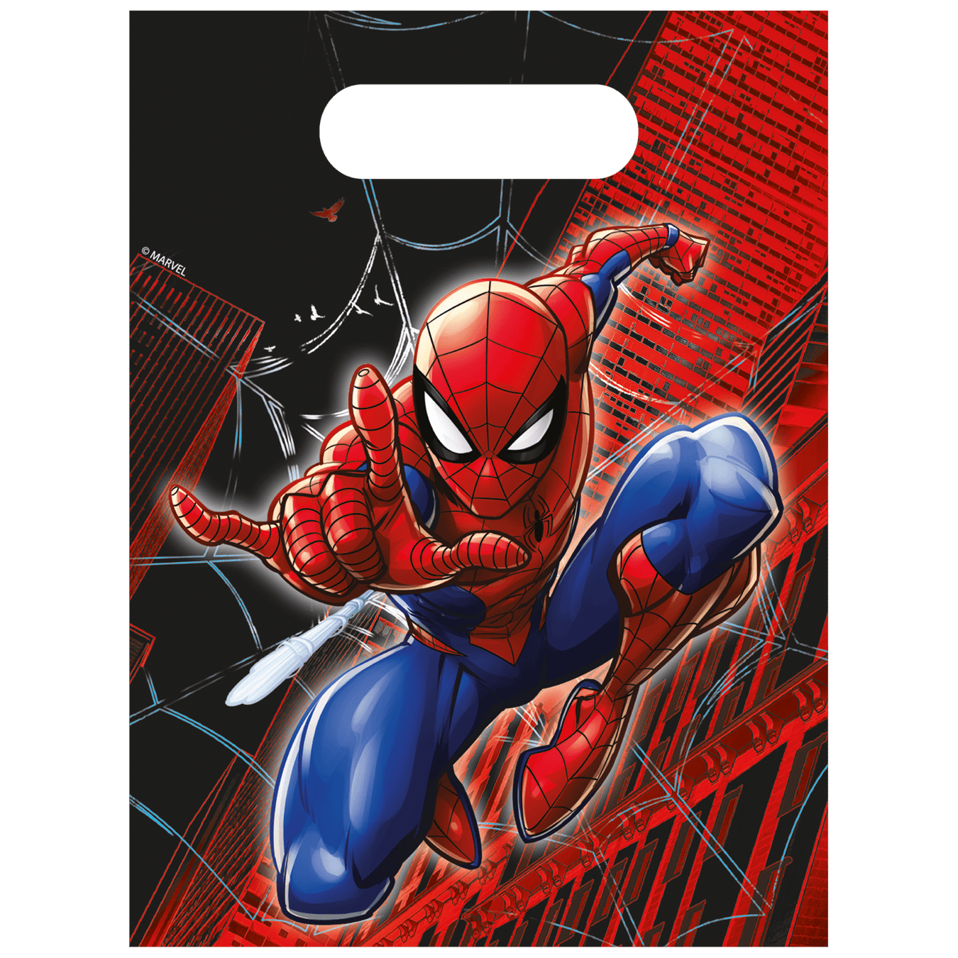 Papieren Feestzakjes Spiderman 4st