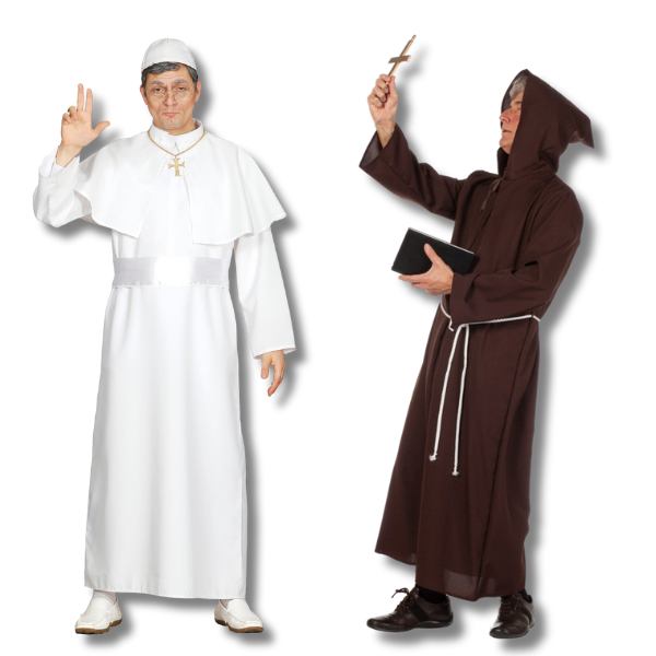 Kleding en accessoires voor Paus, monnik en priester