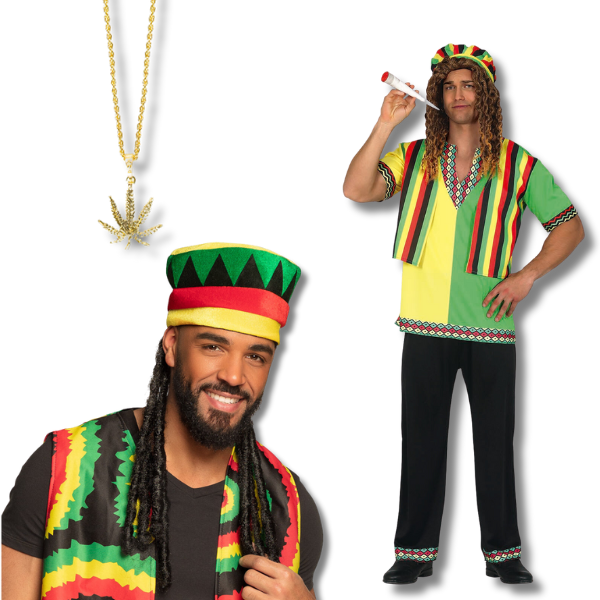 Rastafari en jamaicaanse verkleedkleding en accessoires