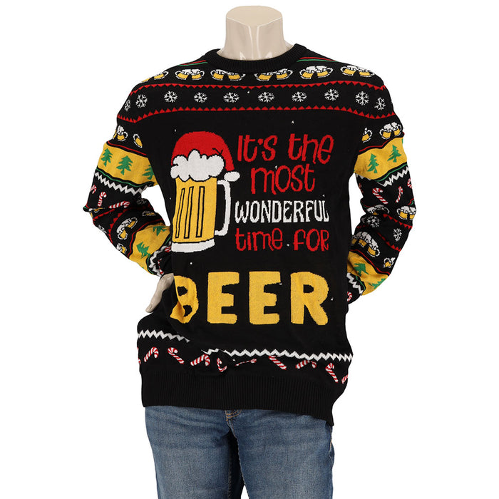 Kersttrui met LED - Most wonderful time for Beer