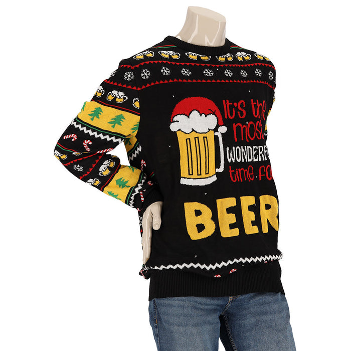 Kersttrui met LED - Most wonderful time for Beer