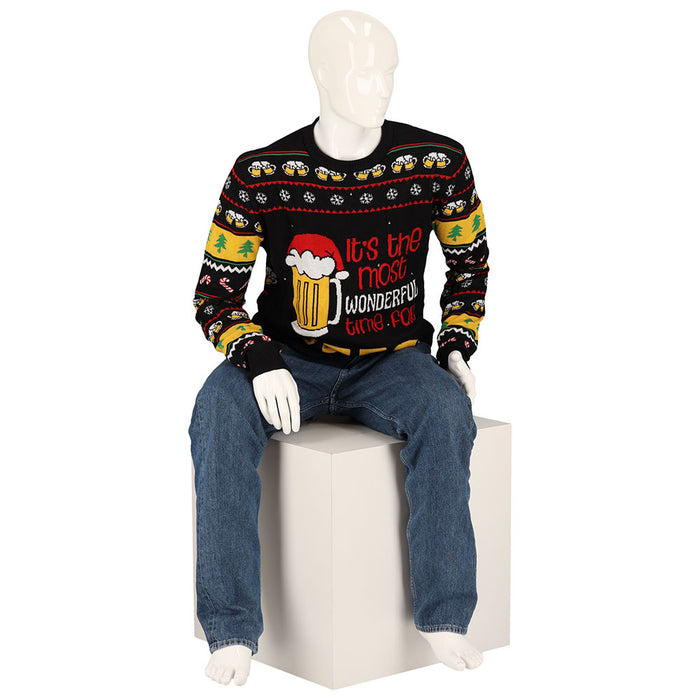 Kersttrui met LED - Most wonderful time for Beer