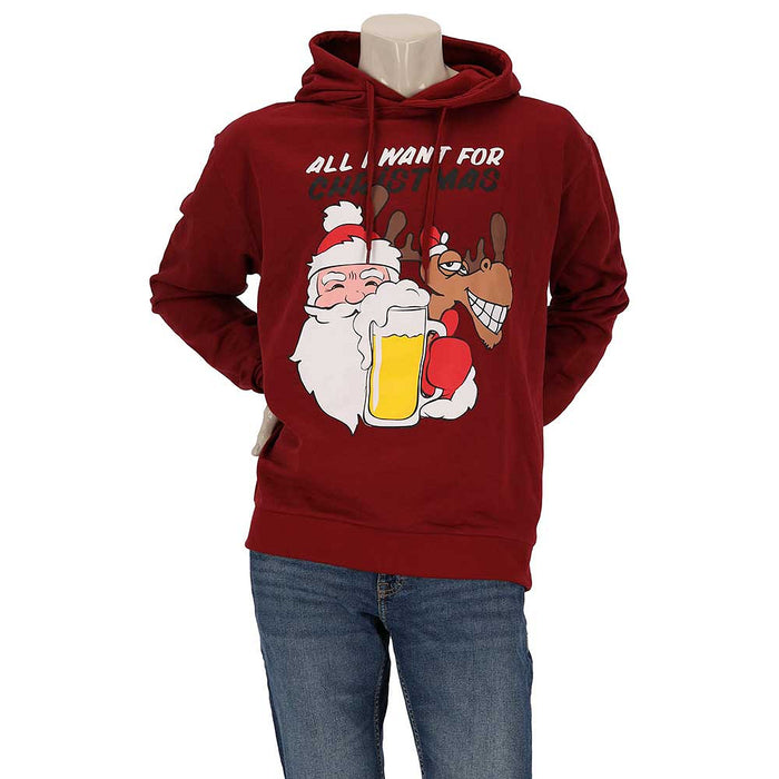 Kerst Hoody Santa Rudolf Beer