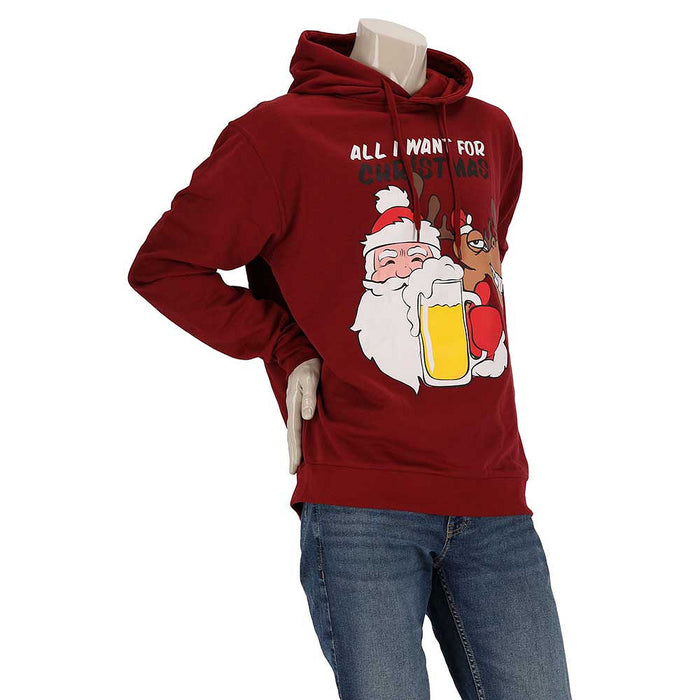 Kerst Hoody Santa Rudolf Beer