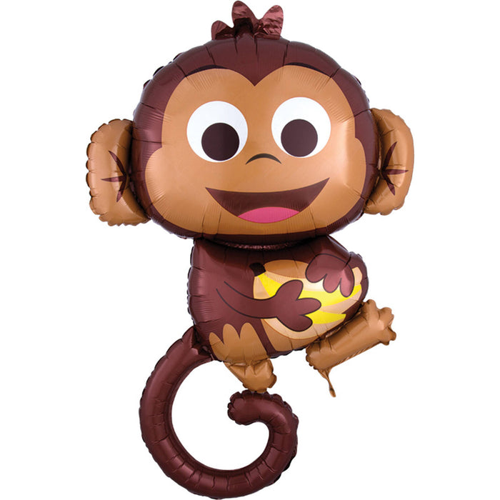 Folieballon Happy Monkey 63x91cm