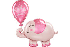 Folieballon Olifant Baby Girl 73cm