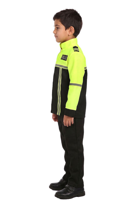 Politie Jasje Zwart Geel Voor Kinderen