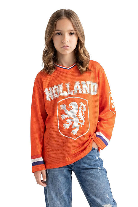 Ijshockey Shirt Holland Oranje voor kinderen