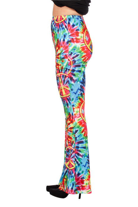 Hippiebroek Tye Dye Peace Dames