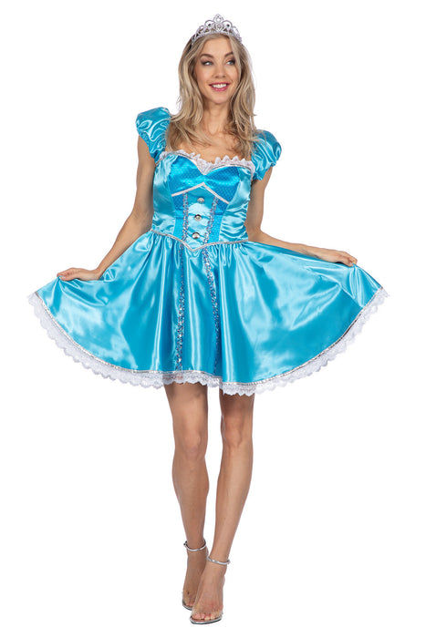 Sexy Prinses jurk blauw
