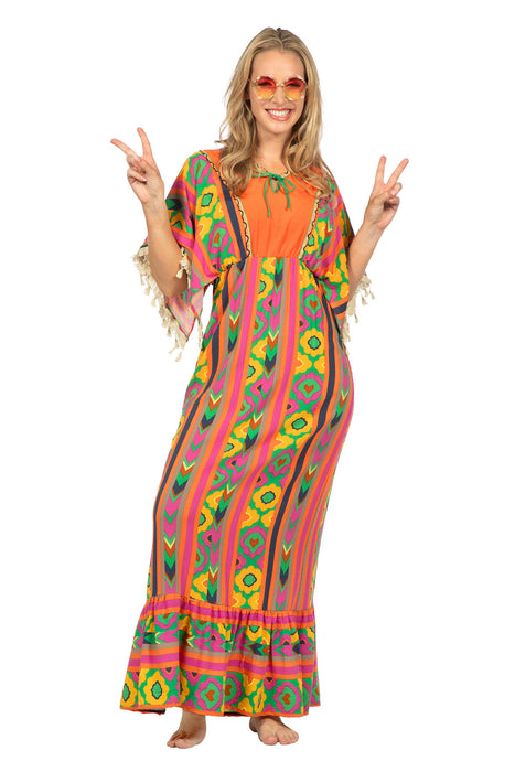 Hippie damesjurk lang