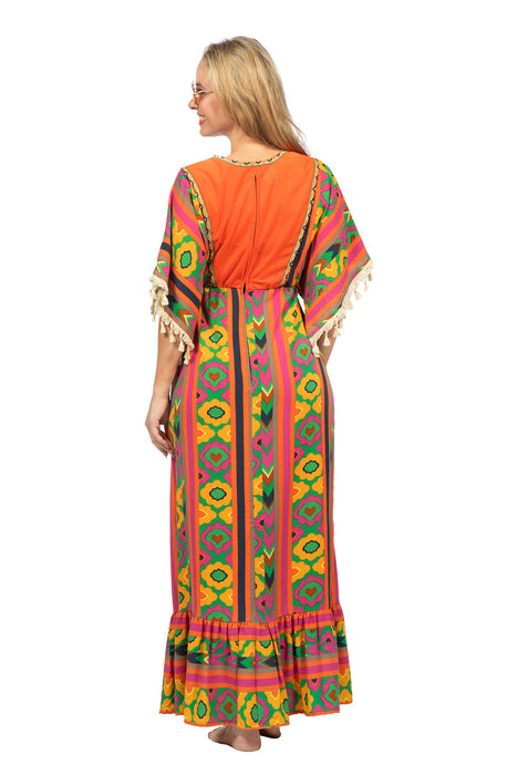 Hippie damesjurk lang