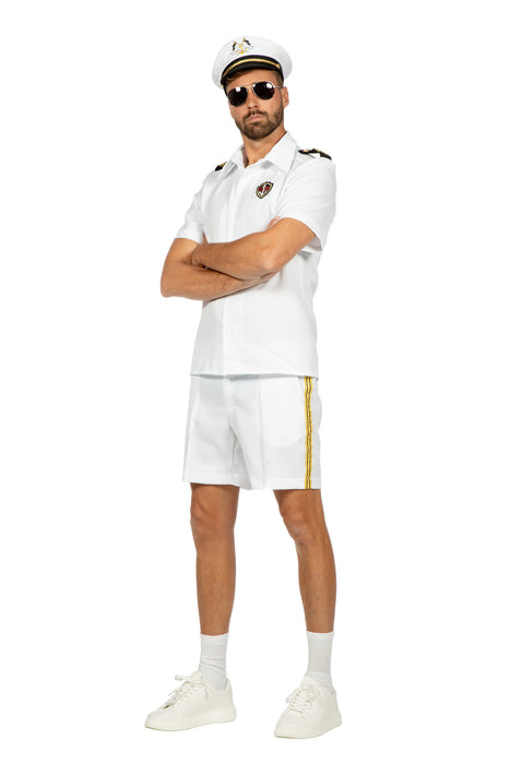 Herenkostuum Kapitein Cruise kort