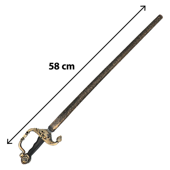 Zwaard Musketier Duelblade met Schede 68cm