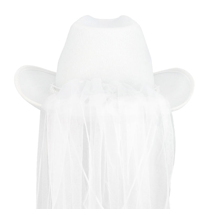 Cowboyhoed Bride Gone Wild Met Sluier