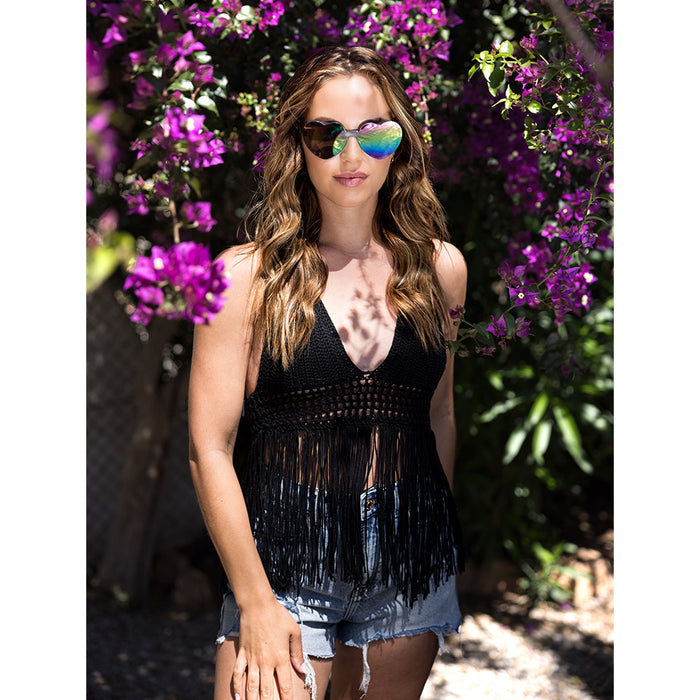 Bril Black Mirror Heart