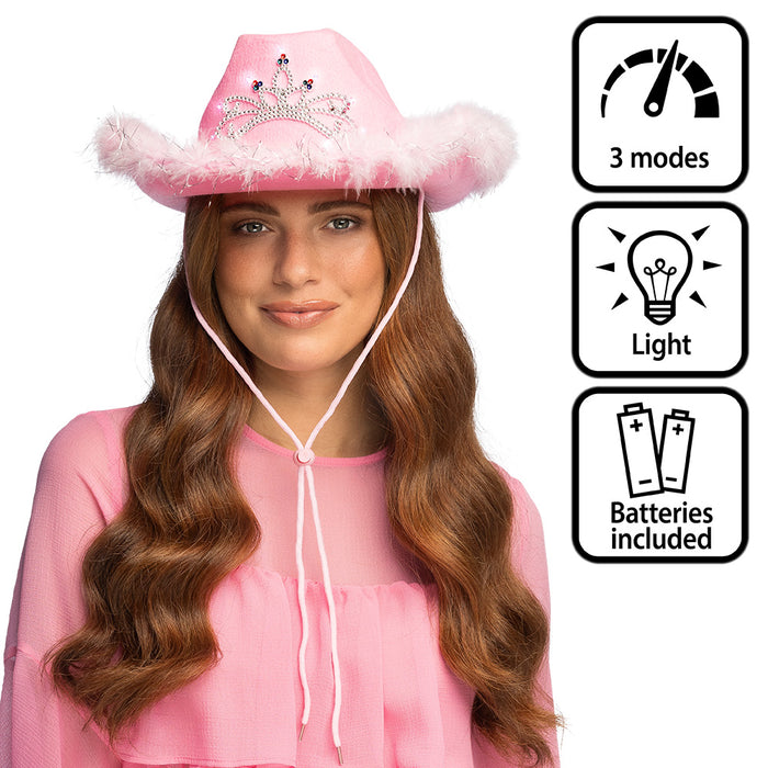 LED Cowgirl hoed Blush Bandit