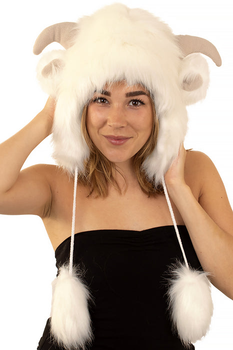 Muts pluche luxe Geit