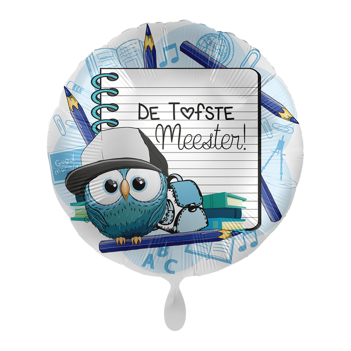Folieballon De Liefste Meester 45cm