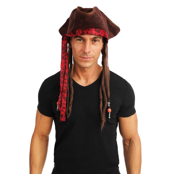 Hoed Piraat Dreadlocks
