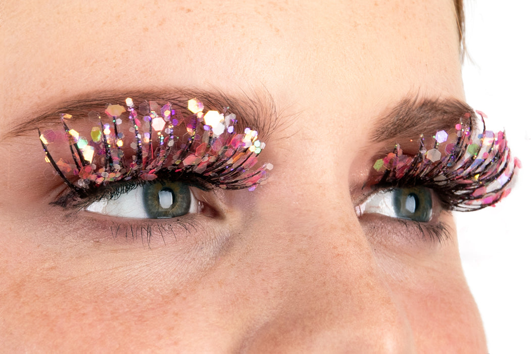 PXP Wimpers Fluoriserend glitter Calypso stijl