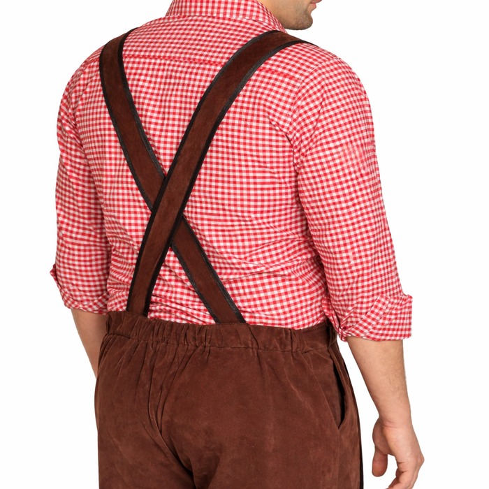 Lederhose Johann kort - verstelbare bretels