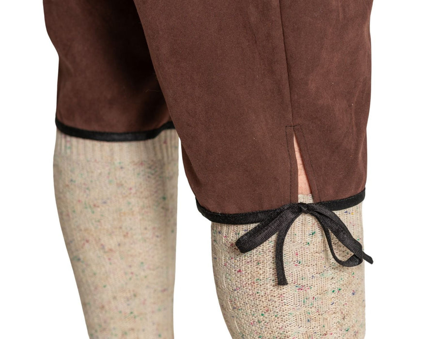 Lederhose Johann lang - verstelbare bretels