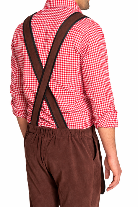 Lederhose Johann lang - verstelbare bretels
