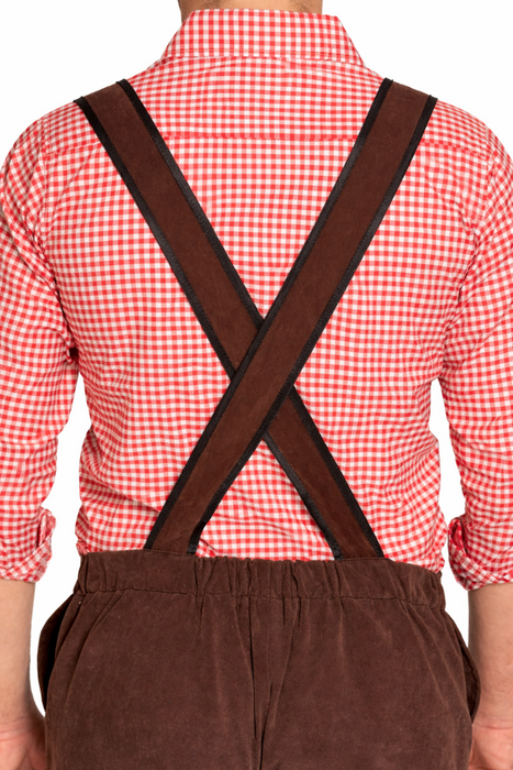 Lederhose Johann lang - verstelbare bretels