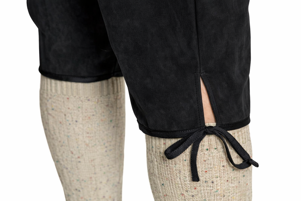Lederhose Johann lang - verstelbare bretels