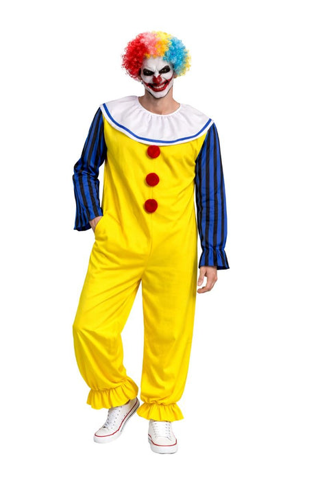 Herenkostuum Enge Clown Met Pruik