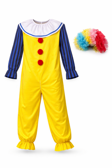 Herenkostuum Enge Clown Met Pruik