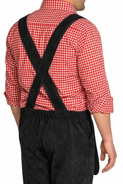 Lederhose Johann kort - verstelbare bretels