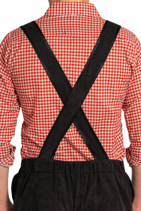 Lederhose Johann kort - verstelbare bretels