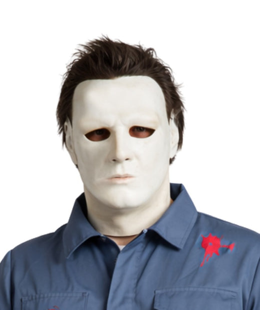 Horrormasker Michael met haar