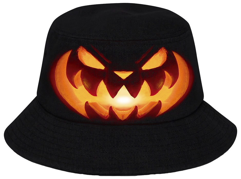 Bucket Hat Creepy Pumpkin