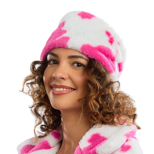 Haarband Koeienprint Roze