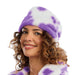 Haarband Koeienprint Lila