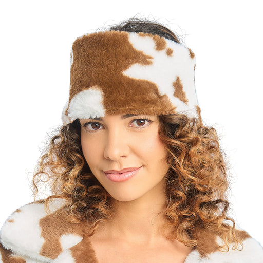 Haarband Koeienprint Bruin