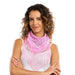 Bandana Met Franjes 54x54cm Lichtroze