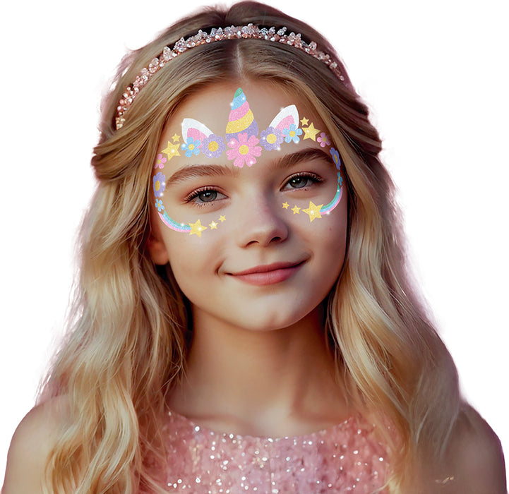 Gezichtsticker glitter Unicorn