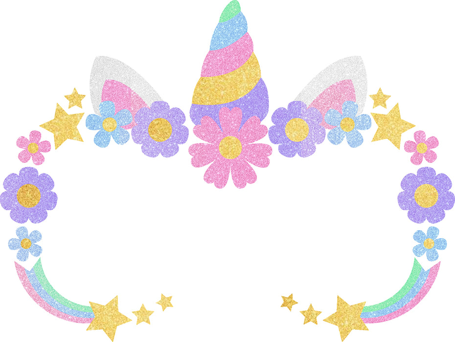 Gezichtsticker glitter Unicorn