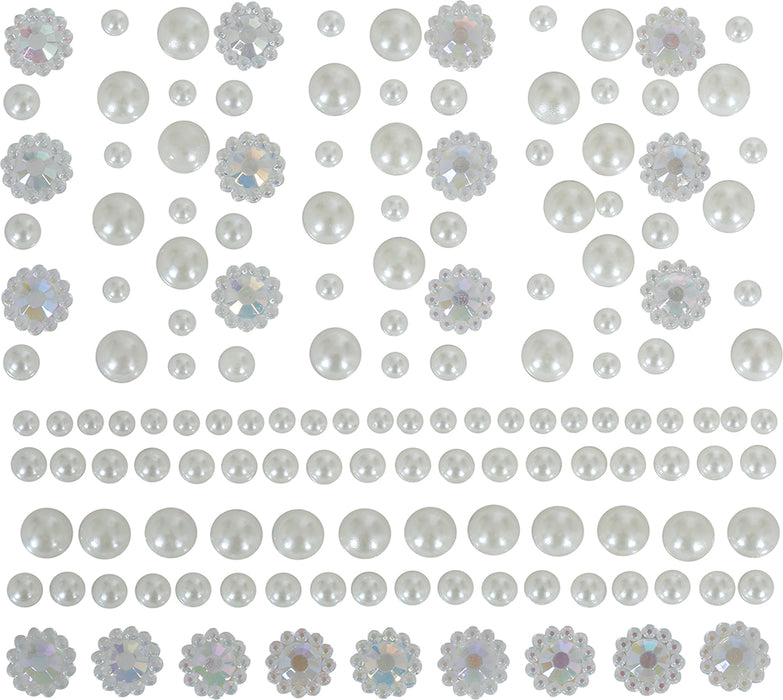 Face jewels Mixed Pearls