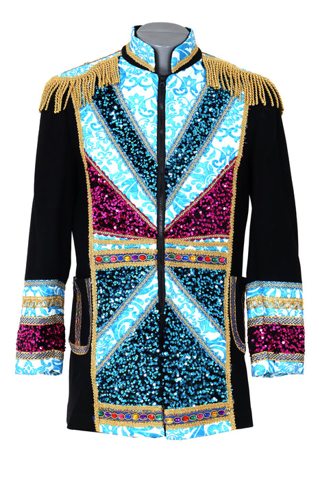 Carnavalsjas Pink Blue Man