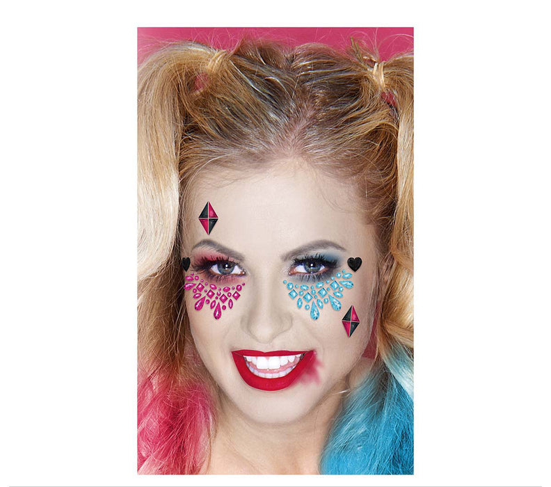 Face jewels Harley Quinn