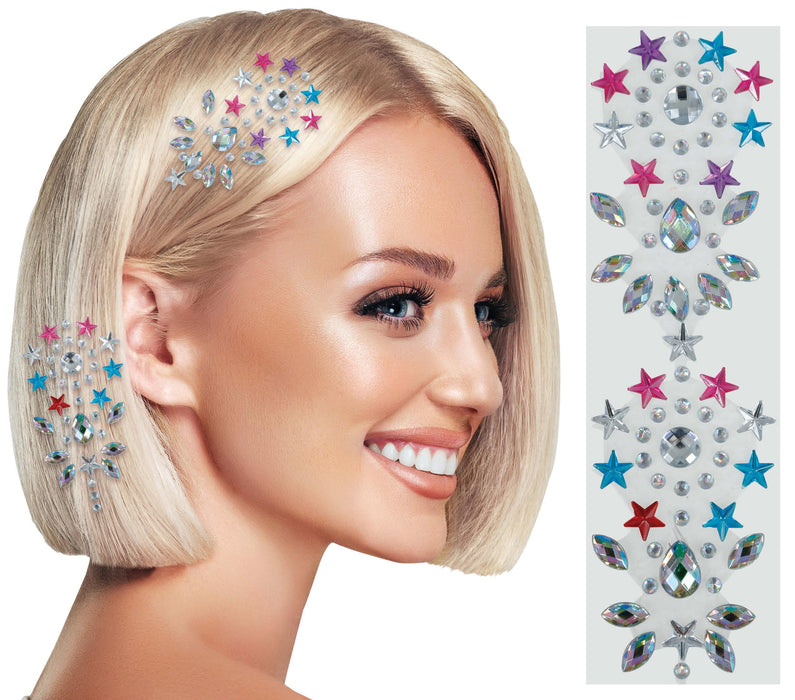 Hair Jewels Multi Stars