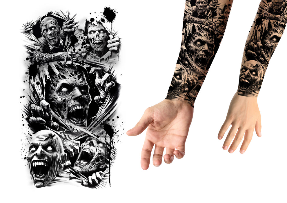 Plakbare Tattoos Zombie